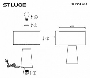 Настольная лампа декоративная ST-Luce Jackie SL1354.604.01 в Нягани - nyagan.mebel24.online | фото 5