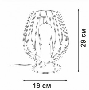 Настольная лампа декоративная Vitaluce V4296 V4296-0/1L в Нягани - nyagan.mebel24.online | фото 3