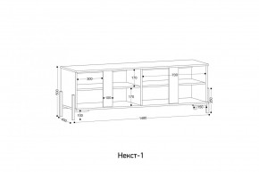 НЕКСТ - 1 Тумба ТВ в Нягани - nyagan.mebel24.online | фото 2