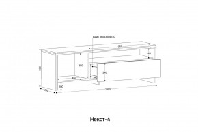 НЕКСТ - 4 Тумба ТВ в Нягани - nyagan.mebel24.online | фото 2