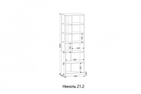 НИКОЛЬ 21.2 Стеллаж в Нягани - nyagan.mebel24.online | фото 2