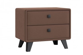 НИКОЛЬ Тумба широкая 2 ящика (шоколад) в Нягани - nyagan.mebel24.online | фото
