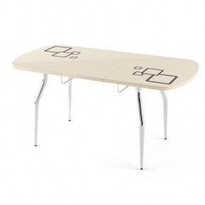 Обеденный раздвижной стол Бриз с фотопечатью Лайм R156 в Нягани - nyagan.mebel24.online | фото 1