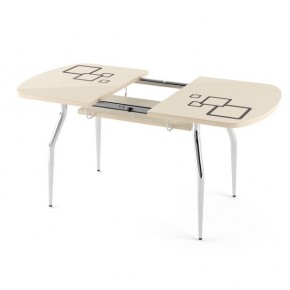 Обеденный раздвижной стол Бриз с фотопечатью Лайм R156 в Нягани - nyagan.mebel24.online | фото 2
