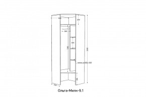 ОЛЬГА-МИЛК 9.1 Шкаф угловой без зеркала в Нягани - nyagan.mebel24.online | фото 2