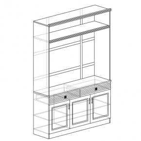 ОРЛЕАН Гостиная (модульная) серый в Нягани - nyagan.mebel24.online | фото 5