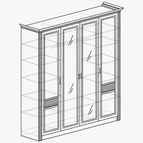 ОРЛЕАН Спальный гарнитур (модульный) ясень белый в Нягани - nyagan.mebel24.online | фото 5