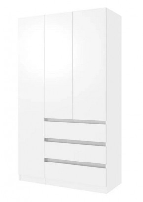 ПАРУС Шкаф 3-х ств. 1200 (белый) в Нягани - nyagan.mebel24.online | фото
