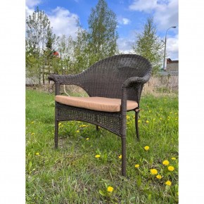 Плетеное кресло LV-140B-Brown с подушкой в комплекте в Нягани - nyagan.mebel24.online | фото 1