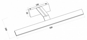 Подсветка для зеркала Maytoni Decart MIR010WL-L12B4K в Нягани - nyagan.mebel24.online | фото 3