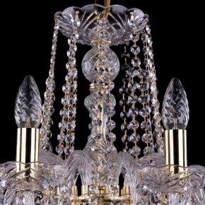 Подвесная люстра Bohemia Ivele Crystal 1402 1402/10/240/G/Leafs в Нягани - nyagan.mebel24.online | фото 4
