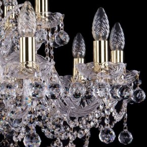 Подвесная люстра Bohemia Ivele Crystal 1411 1411/10+5/240/G/Balls в Нягани - nyagan.mebel24.online | фото 2