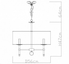 Подвесная люстра Divinare Candela 1162/01 LM-5 в Нягани - nyagan.mebel24.online | фото 4