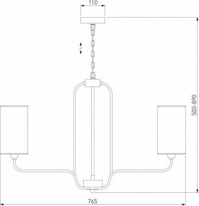 Подвесная люстра Eurosvet Purezza 60128/6 хром в Нягани - nyagan.mebel24.online | фото 4