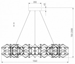 Подвесная люстра Eurosvet Uma 90369/15 медь в Нягани - nyagan.mebel24.online | фото 4