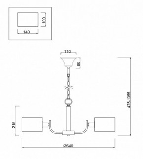 Подвесная люстра Freya Anita FR5012PL-05CH в Нягани - nyagan.mebel24.online | фото 4
