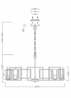 Подвесная люстра Maytoni Bowi H009PL-08G в Нягани - nyagan.mebel24.online | фото 4