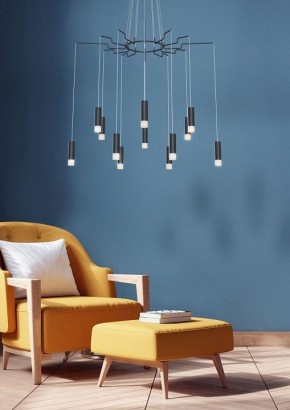 Подвесная люстра Maytoni Davida MOD035PL-12B в Нягани - nyagan.mebel24.online | фото 4