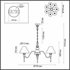 Подвесная люстра Odeon Light Sochi 4896/7 в Нягани - nyagan.mebel24.online | фото 6