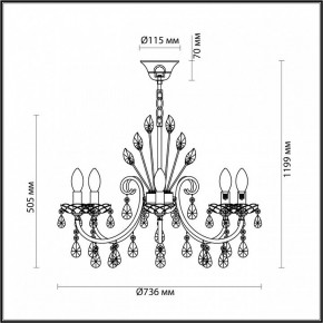 Подвесная люстра Odeon Light Versia 4977/8 в Нягани - nyagan.mebel24.online | фото 6