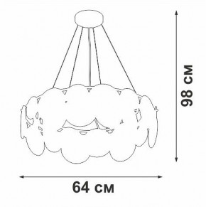 Подвесная люстра Vitaluce V5801 V5801-8/6S в Нягани - nyagan.mebel24.online | фото 7