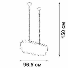 Подвесная люстра Vitaluce V58120 V58120-8/11 в Нягани - nyagan.mebel24.online | фото 3