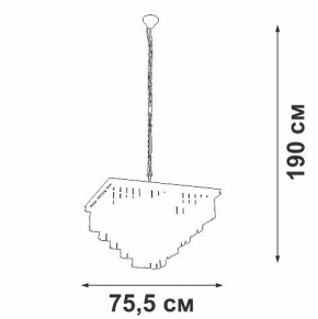 Подвесная люстра Vitaluce V5818 V5818-8/13 в Нягани - nyagan.mebel24.online | фото 5