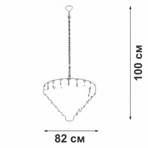 Подвесная люстра Vitaluce V58340 V58340-8/25 в Нягани - nyagan.mebel24.online | фото 3