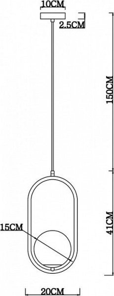 Подвесной светильник Arte Lamp Matisse A7745SP-1AB в Нягани - nyagan.mebel24.online | фото 4