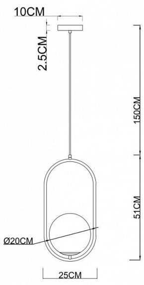 Подвесной светильник Arte Lamp Matisse A7746SP-1AB в Нягани - nyagan.mebel24.online | фото 3