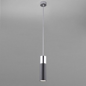 Подвесной светильник Eurosvet Double Topper 50135/1 LED хром/черный в Нягани - nyagan.mebel24.online | фото 3