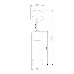 Подвесной светильник Eurosvet Double Topper 50135/1 LED хром/черный в Нягани - nyagan.mebel24.online | фото 4