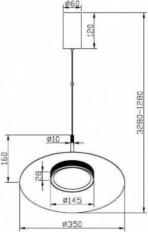 Подвесной светильник Maytoni Halo MOD041PL-L15B3K1 в Нягани - nyagan.mebel24.online | фото 5