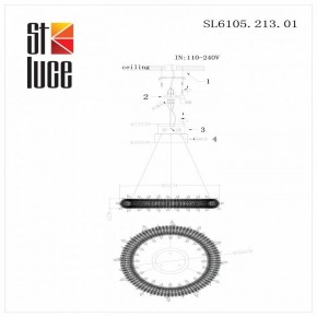 Подвесной светильник ST-Luce Lucchero SL6105.213.01 в Нягани - nyagan.mebel24.online | фото 6