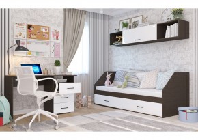 Полка 2032 НЕНСИ (Венге/Белый глянец) в Нягани - nyagan.mebel24.online | фото 2