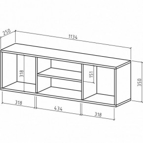 Полка навесная Лаки в Нягани - nyagan.mebel24.online | фото 2