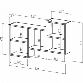 Полка навесная Лайт-7 в Нягани - nyagan.mebel24.online | фото 2