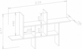 Полка навесная ПК-6 в Нягани - nyagan.mebel24.online | фото 4