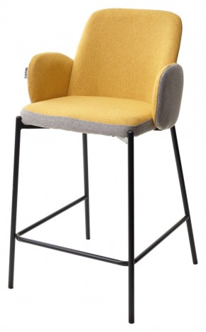 Полубарный стул NYX (H=65cm) VF106 желтый / VF120 серый М-City в Нягани - nyagan.mebel24.online | фото 1