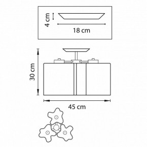 Потолочная люстра Lightstar Nubi 802037 в Нягани - nyagan.mebel24.online | фото 2