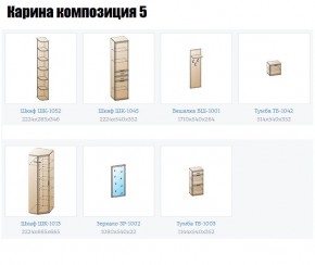 Прихожая Карина (модульная) в Нягани - nyagan.mebel24.online | фото 2