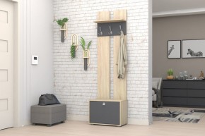 Прихожая Монако-2 (Дуб Сонома/Графит) в Нягани - nyagan.mebel24.online | фото 2