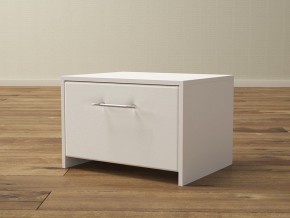 PROxSON Тумба Varna (ЛДСП Белая+экокожа Белый/Белый) 51x40 в Нягани - nyagan.mebel24.online | фото
