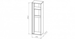 ЛИНДА-2 Шкаф 1-о дверный для одежды (ЛНД.02) в Нягани - nyagan.mebel24.online | фото 2