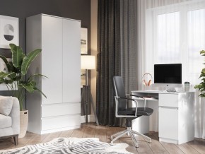 Шкаф 2-ств. с 2 ящиками "Бьянко" в Нягани - nyagan.mebel24.online | фото 4