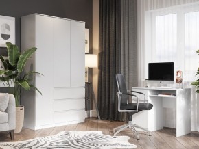Шкаф 3-ств. с 3 ящиками "Бьянко" в Нягани - nyagan.mebel24.online | фото 4