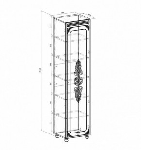 Шкаф для белья Ассоль плюс АС-531К в Нягани - nyagan.mebel24.online | фото 2