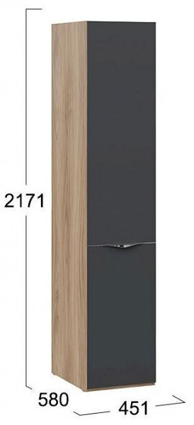 Шкаф для белья Глосс СМ-319.07.111 в Нягани - nyagan.mebel24.online | фото 4