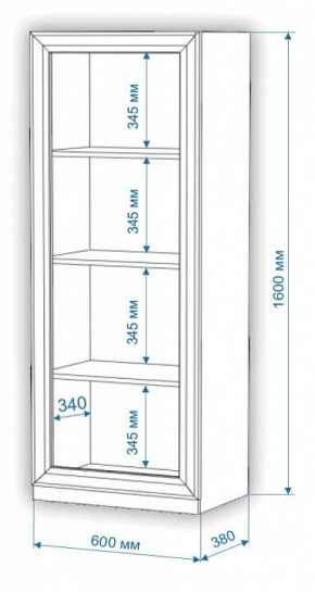 Шкаф для белья Нобиле ВтН-ФГД в Нягани - nyagan.mebel24.online | фото 2
