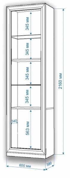 Шкаф для белья Нобиле ВтВ-ФГД-ФГК в Нягани - nyagan.mebel24.online | фото 3